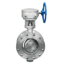 Flange double eccentric butterfly valve ductile iron /grey iron